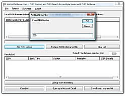 ISBN Lookup and ISBN Search for multiple books with ISBN