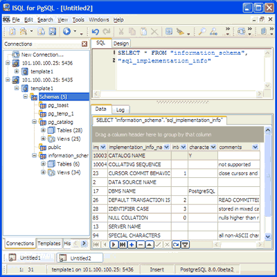 pgISQL (Interactive SQL for PostgreSQL)