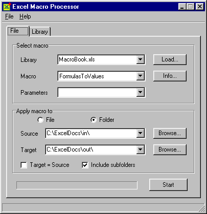 Excel Macro Processor