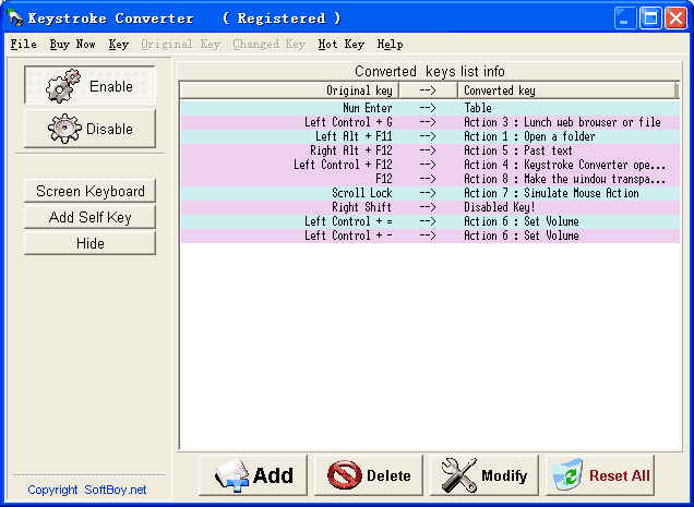 Keystroke Converter