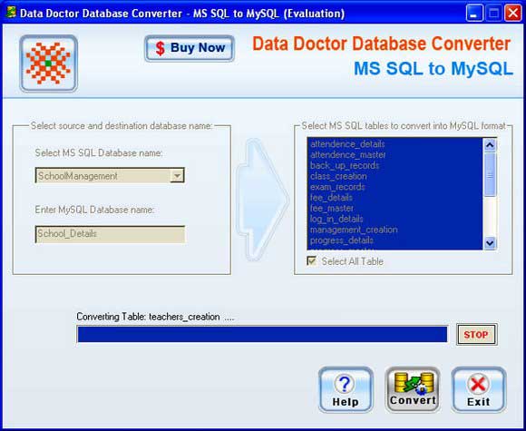 MSSQL to MySQL Conversion Program