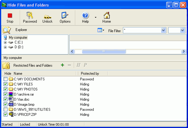 Hide Files & Folders