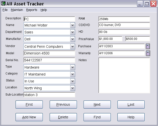 All Asset Tracker