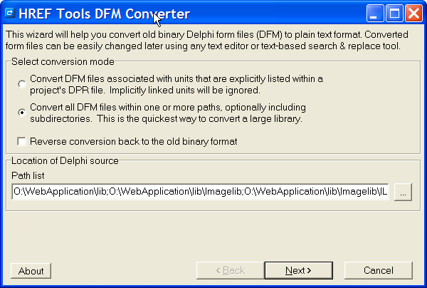 DFM Converter