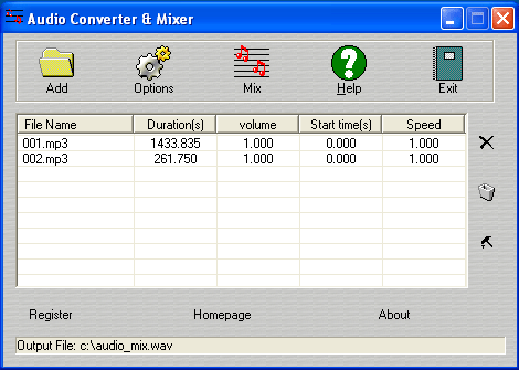 Audio Converter Mixer