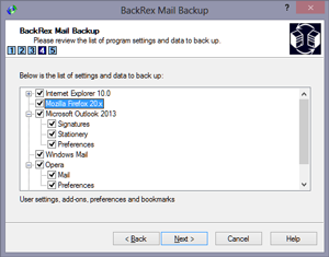 BackRex Mail Backup