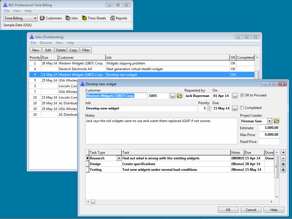 BS1 Professional Time Billing