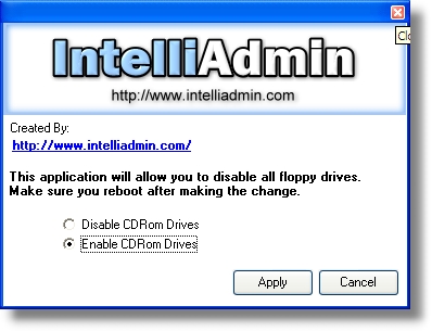 CD ROM Drive Disabler Icon