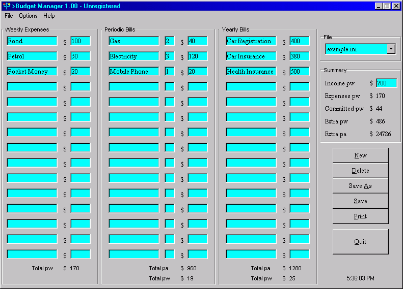 Budget Manager