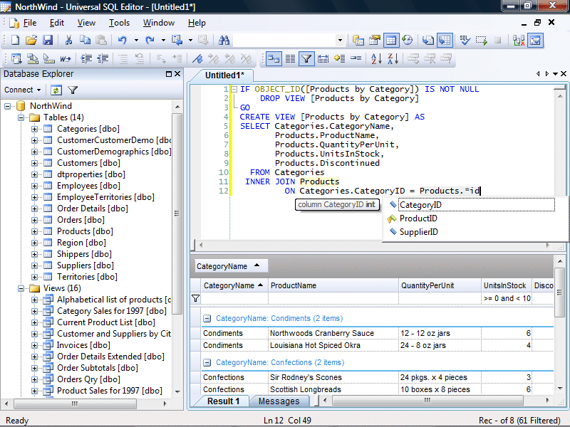 Universal SQL Editor