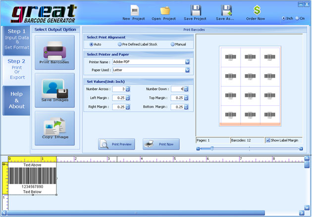 Code 128 Barcode Maker Utility