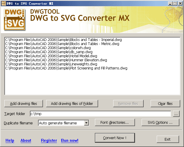 DWG to SVG Converter MX