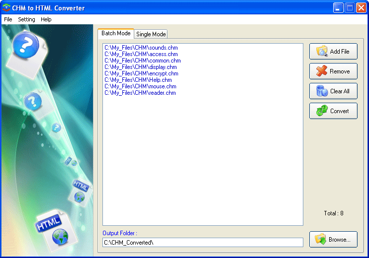 CHM to HTML Converter