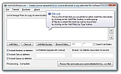 Create comma separated list or comma delimited or any delimited file Icon