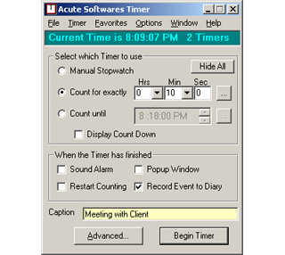 Acute Softwares Timer