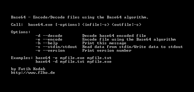 Base64 De-/Encoder