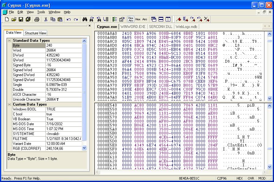 Cygnus Hex Editor