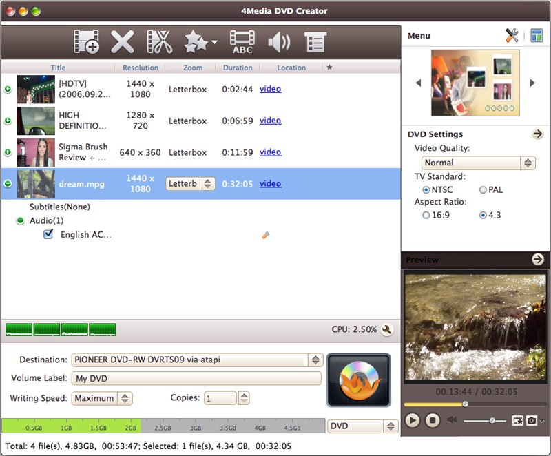 4Media DVD Creator for Mac