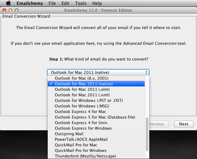 Emailchemy for Mac