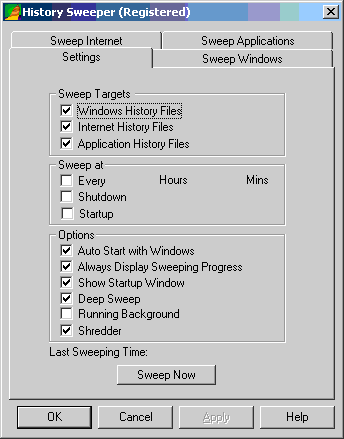 History Sweeper