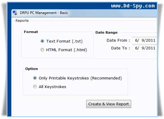 Keystrokes Recorder Tool