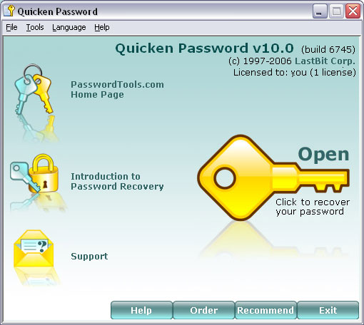 LastBit Quicken Password Recovery