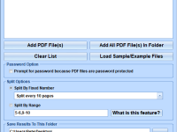 PDF Split Multiple Files Software