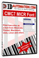 IDAutomation MICR CMC-7 Fonts