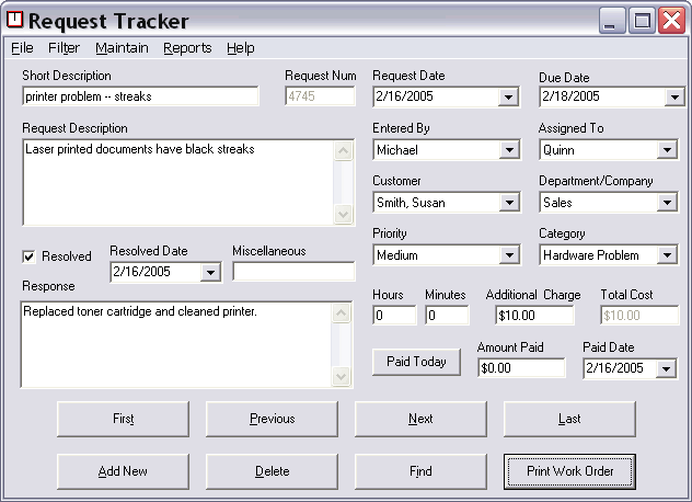 Request Tracker