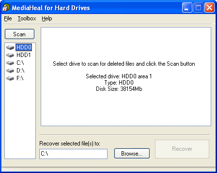 MediaHeal for Hard Drives