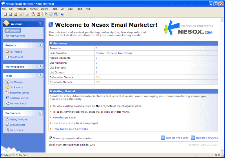 Nesox Email Marketer Personal Edition