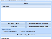 MS Word Duplicate Data Remove Software