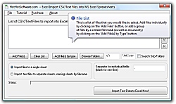 Excel Import CSV Files into MS Excel Icon