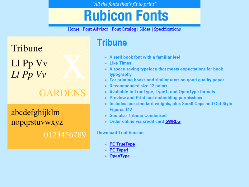 Tribune Font TT