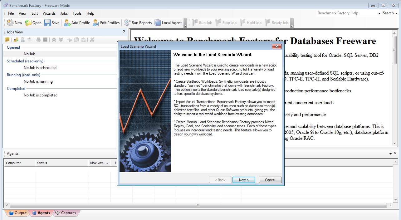 Benchmark Factory for Databases Freeware Icon