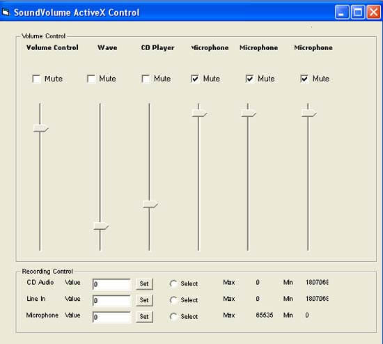 VISCOM Sound Volume ActiveX OCX SDK