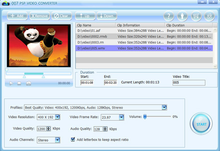 007 PSP Video Converter