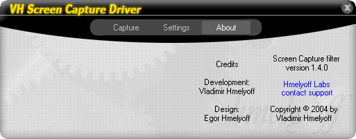 VH Screen Capture Driver