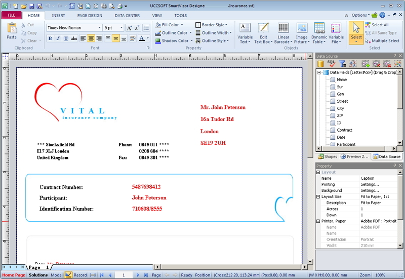 SmartVizor Variable Data Batch Publishing Software