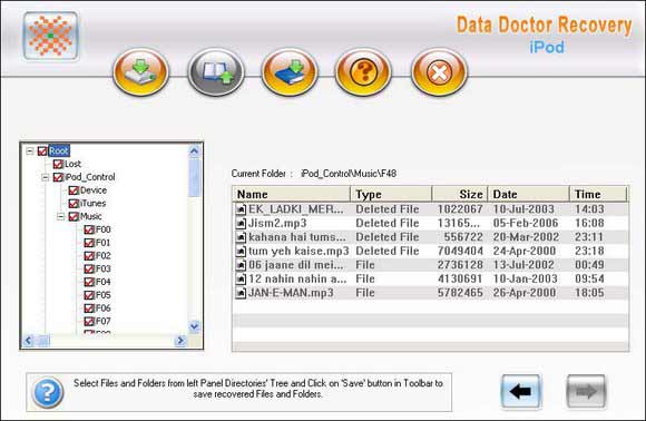 iPod Lost Content Retrieval Utility