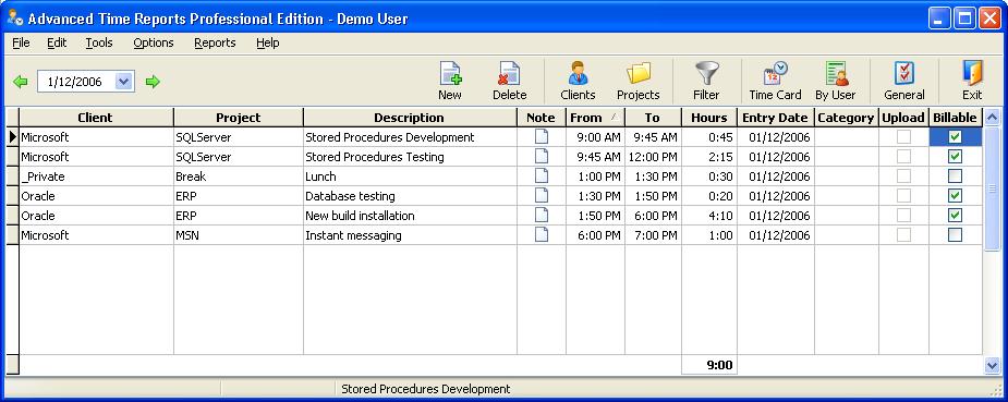 Advanced Time Reports Professional