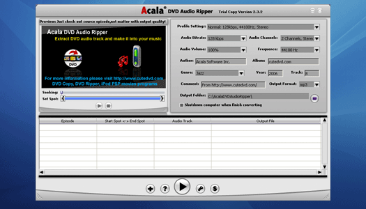 Acala DVD Audio Ripper