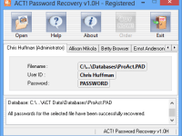 ACT Password Recovery