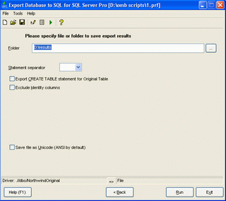 Export Database to SQL for SQL server