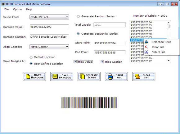 Barcode Creator Software