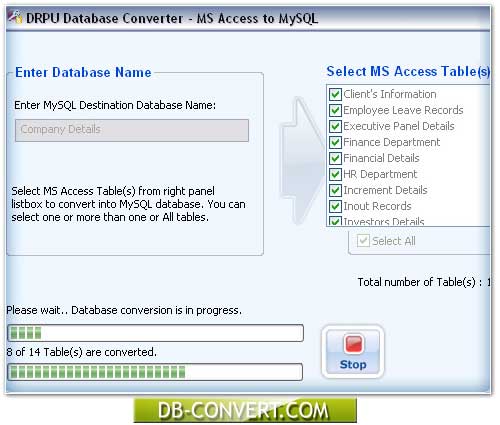 Access Database To MySQL Converter