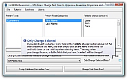 MS Access Change Text Case to Uppercase Lowercase Propercase and Sentence Case