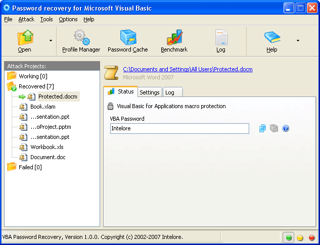 VBA Password Recovery Professional