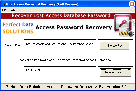 Get Access Database Password