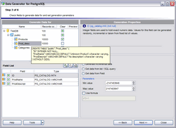 EMS Data Generator for PostgreSQL